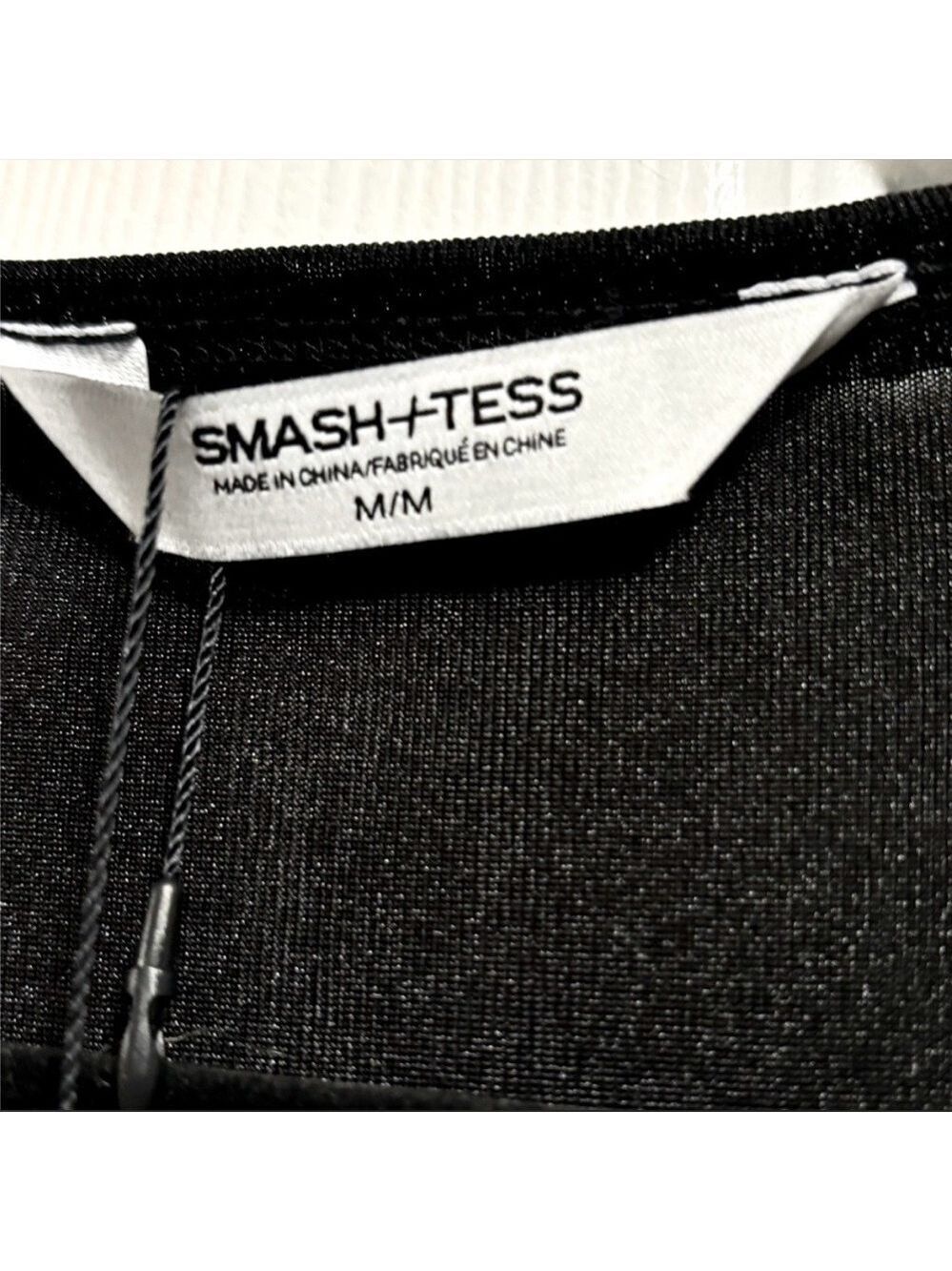 Smash+Tess Confidence Wrap Midi Dress NWT Black Metallic Size Medium NEW - Picture 10 of 11